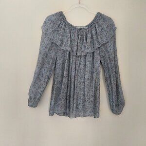 Tempo Paris  NWT Ruffled Blouse Size M